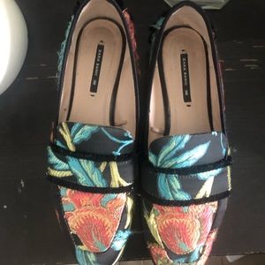 Zara Basic Loafers Fabric